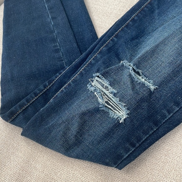 Distressed denim leggings - Picture 2 of 5